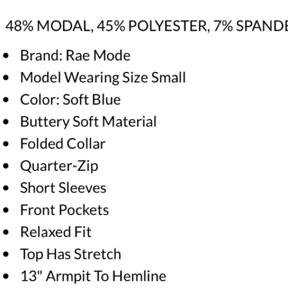 Rae Mode Quarter Zip Short Sleeve pullover - Picture 2 of 12